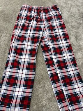 Nautica men’s new without tag red plaid flannel pajamas